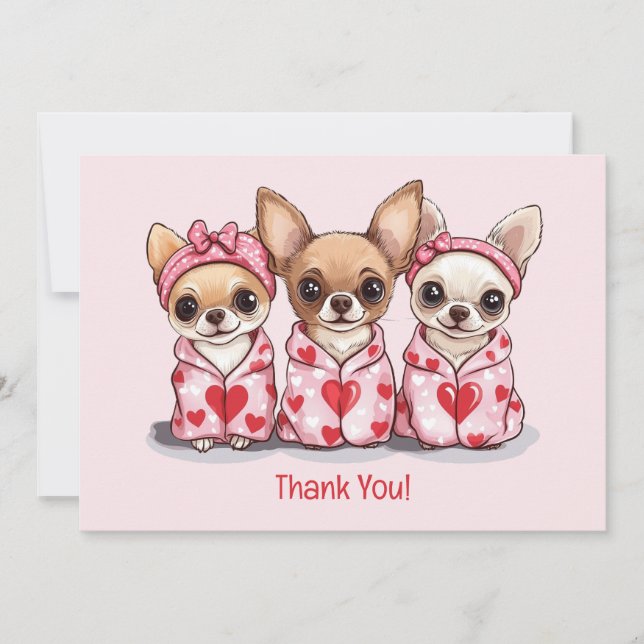 Jour du Merci Valentines Chihuahua Chiogs (Devant)
