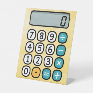 Jour du Nombre Panneau de Pied de Calculatrice de