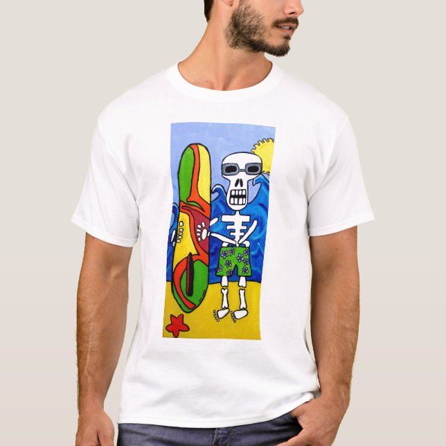 Jour du T-shirt mort de surfer (Devant)