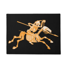 Jour du tapis de porte squelettique mort