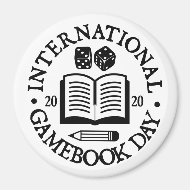 Jour International du Gamebook Frigo Magnet (Devant)