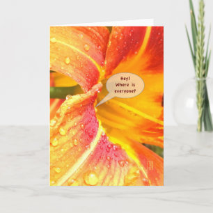 Jour Lily Fermer Crop Missing You version 3 Carte