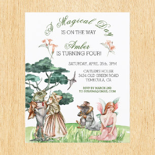 Jour magique Thumbelina FairyTale Invitation