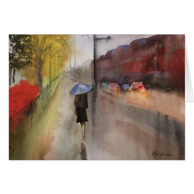 JOUR PLUVIEUX DANS LA CARTE DE PARIS (Devant horizontal)