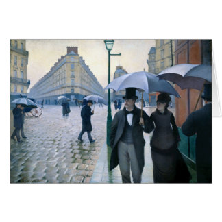 Jour pluvieux de rue de Paris par Gustave