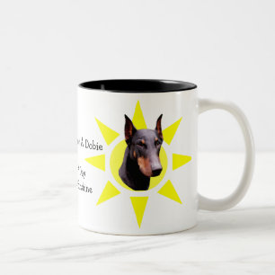 Jour sans Dobie mignon Doberman Mug