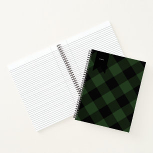 Journal à carreaux géométriques Plaid Cahier de no