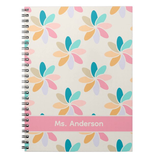 Journal à roue pastel pour notes et idées (Devant)