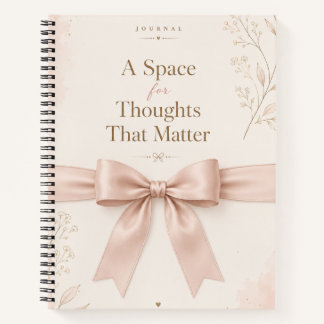 Journal à Ruban Rose Esthétique