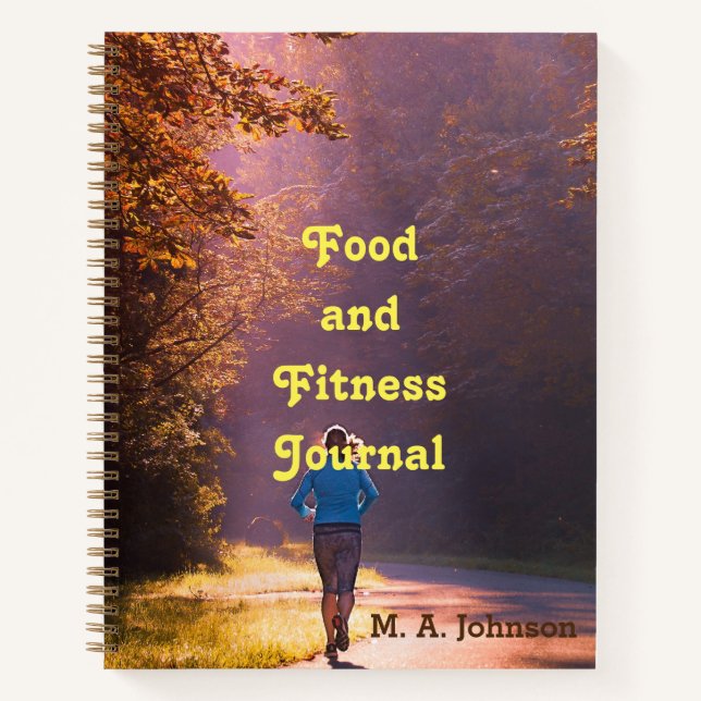Journal alimentaire et de forme physique Cahier pe (Devant)