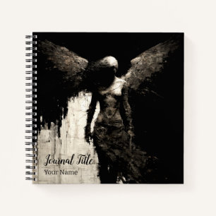Journal Ange Déchu — Nom & Titre Personnalisés