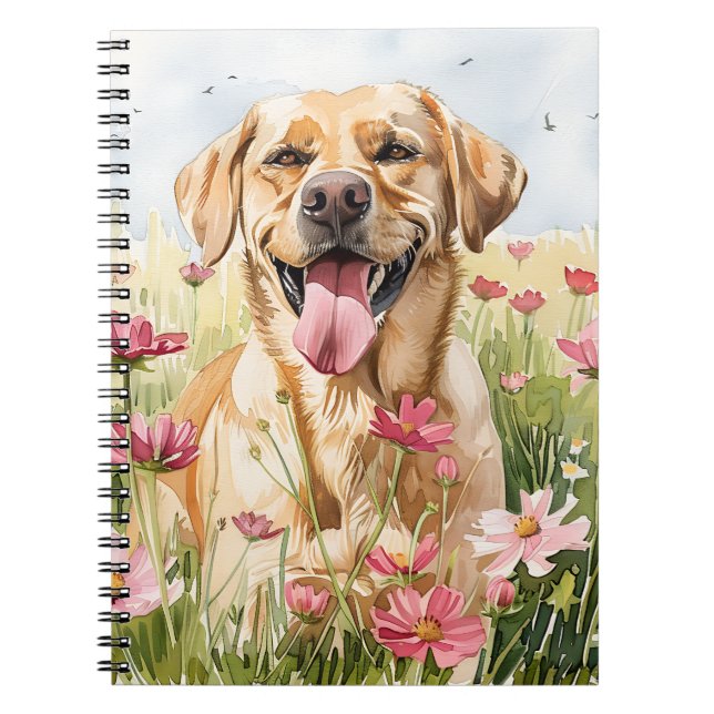 Journal aquarelle Labrador Retriever (Devant)