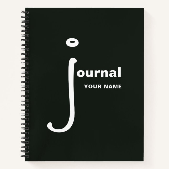 Journal avec votre nom Carnet personnalisé (Devant)