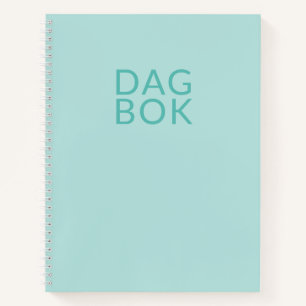 Journal bleu clair Dagbok