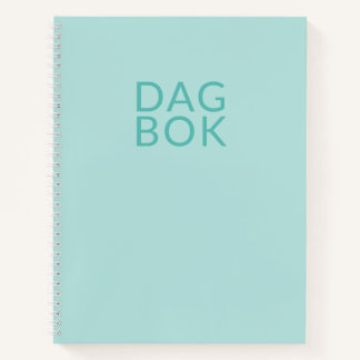 Journal bleu clair Dagbok