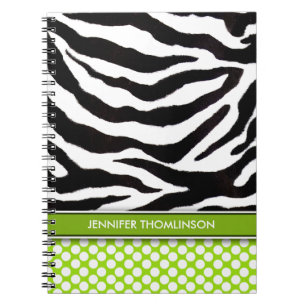 Journal / Bloc-notes Zebra Pois personnalisés