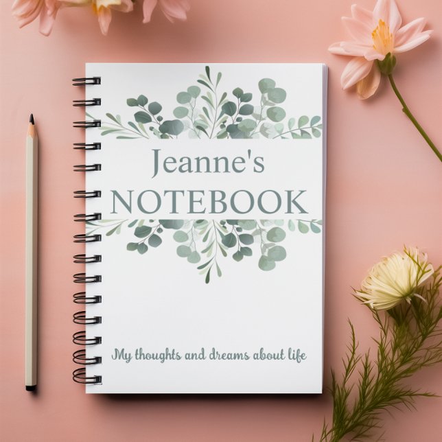 Journal botanique aquarelle personnalisé (Créateur téléchargé)