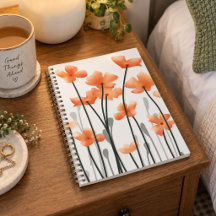 Journal botanique de coquelicots et de fleurs sauv