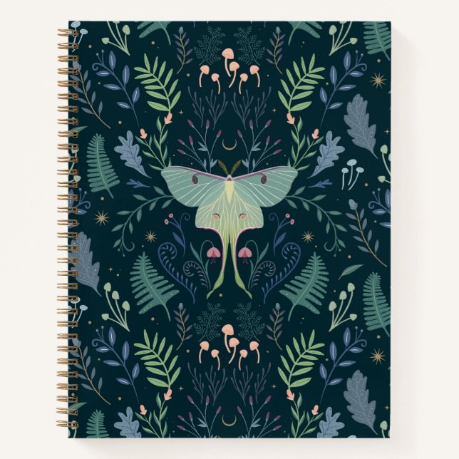 Journal botanique du papillon de lune sombre (Devant)