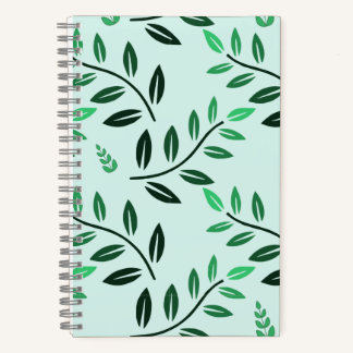 Journal Botanique Minimaliste à Feuillage Vert