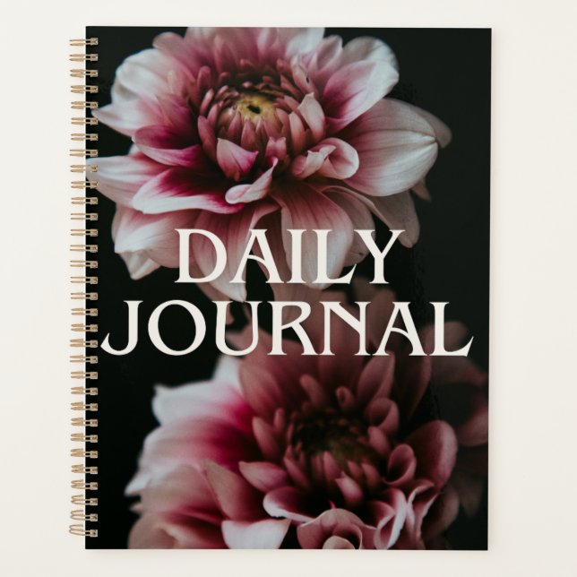 Journal botanique rose profond sophistiqué (Devant)