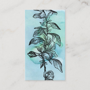 Journal botanique Vintage ou carte de note