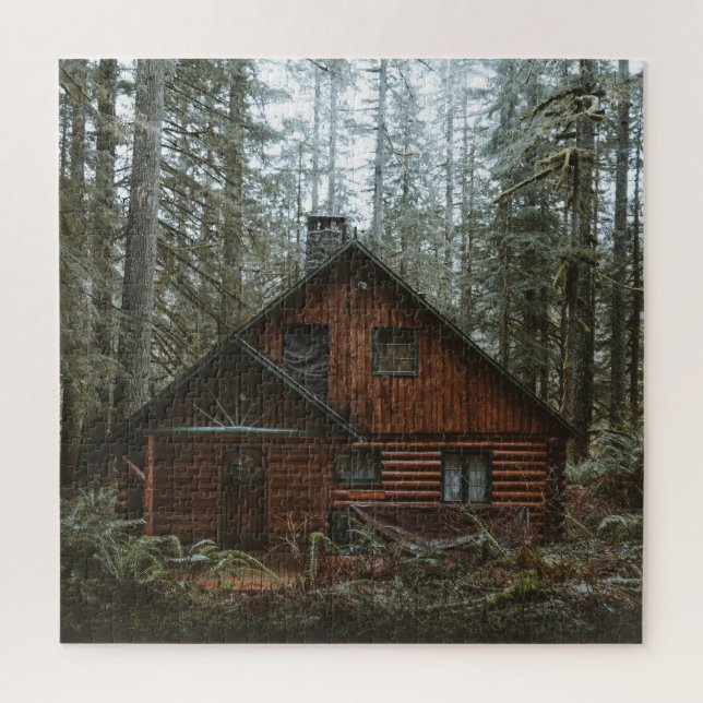 JOURNAL CABINE EN BOIS JIGSAW PUZZLE (Vertical)