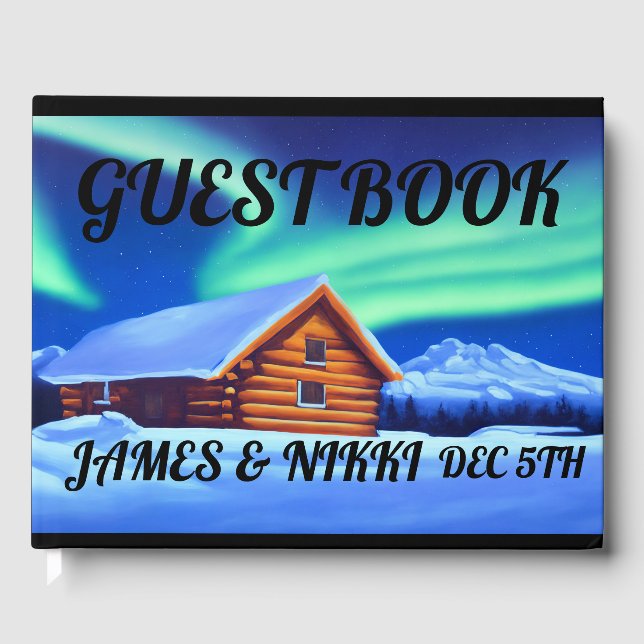 JOURNAL CABINE HIVER MARIAGE Livre d'or (Recto)
