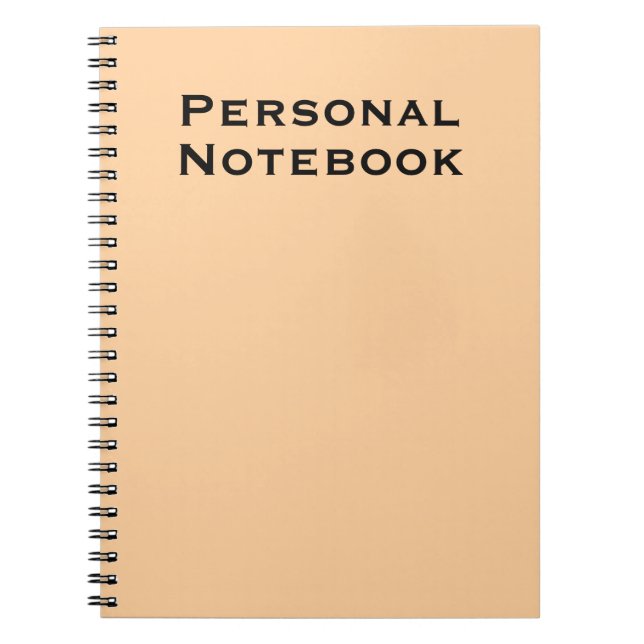Journal cahier personnalisé (Devant)