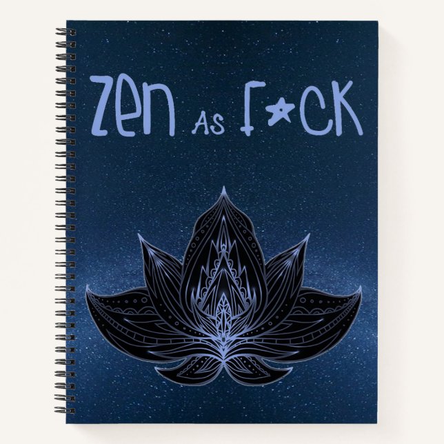 Journal Cahier ZEN AS F*CK (Devant)
