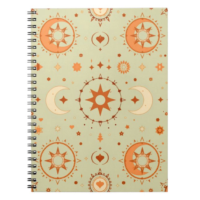 Journal Celestial Boho | Sun & Moon pour la journa (Devant)