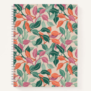 Journal Chic Botanique Feuille Tropicale Corail Ve