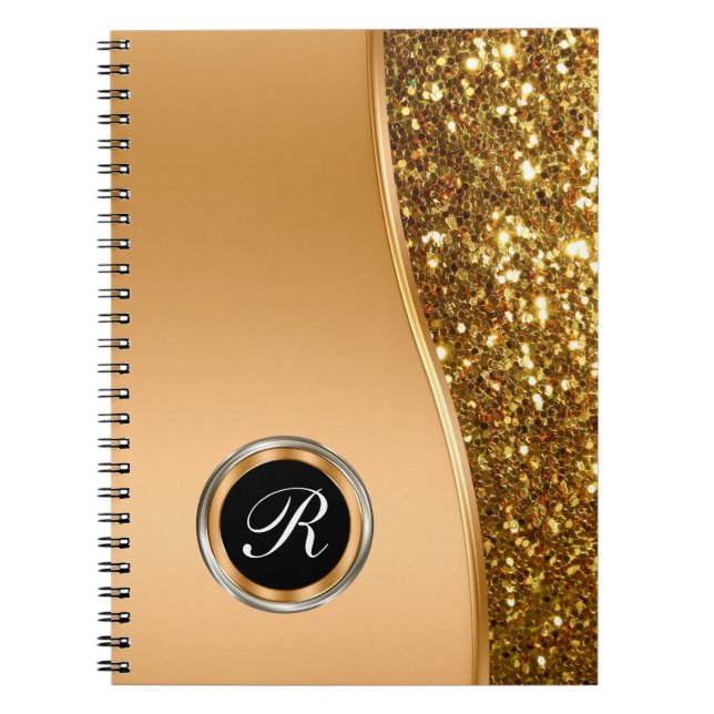 Journal chic de carnet de monogramme (Devant)