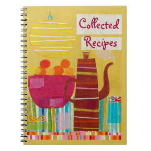 Journal coloré de recette de cuisine