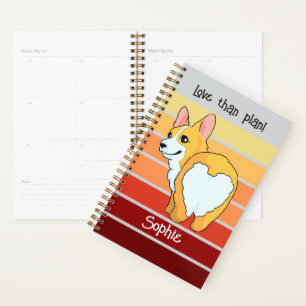 Journal Corgi personnalisé -Planificateur