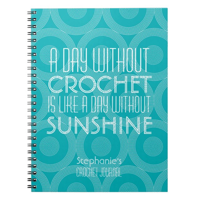 Journal Crochet personnalisé du Motif géométrique  (Devant)