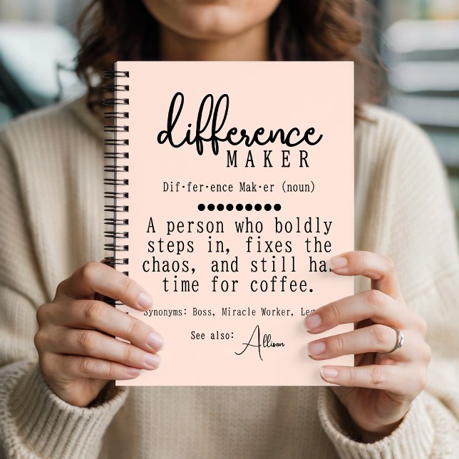 Journal d'appréciation du mentor personnalisé, cad (Custom Recognition Diary for Nurses, Teachers, and Team Leaders)