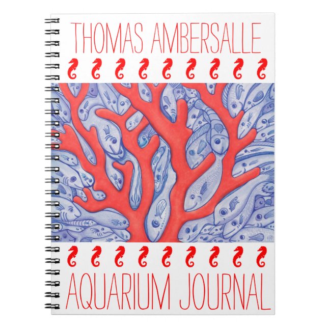 Journal d'aquarium personnalisé par poissons (Devant)