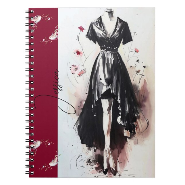 Journal d'art à silhouette victorienne sulfureuse (Devant)