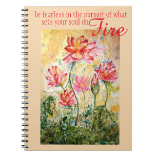 Journal d'art de Lotus de rose d'inspiration d'âme
