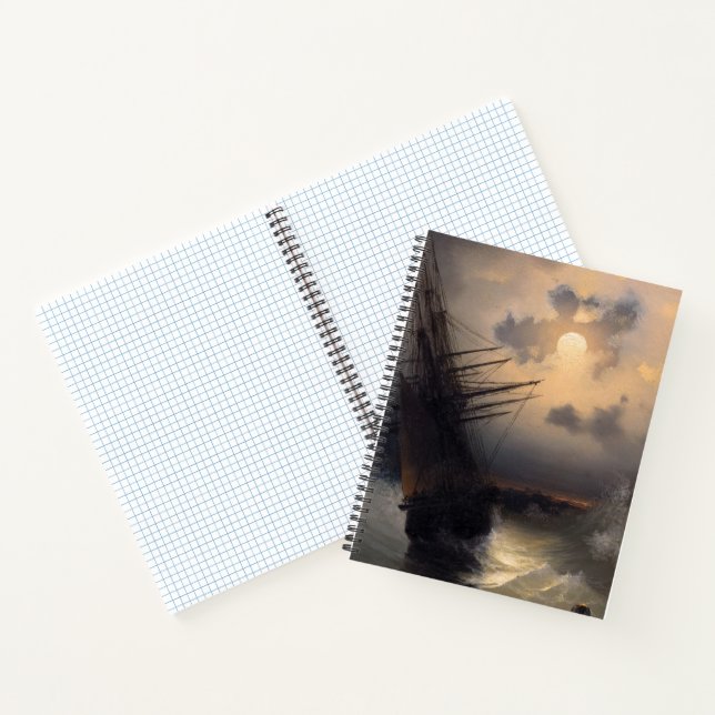 Journal d'art nautique de navire à voiles russe au (Intérieur)