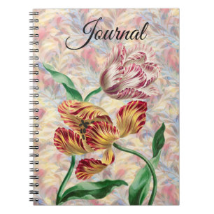 Journal d'art Tulip de style vintage
