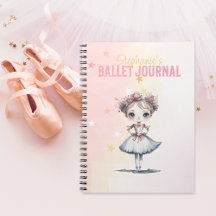 Journal de ballet de cétacés roses pour une fille