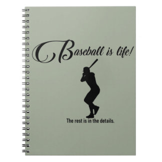 Journal de baseball Carnet du livre Le baseball es