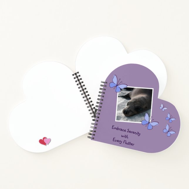 Journal de battement du papillon bleu QR Code (Intérieur)