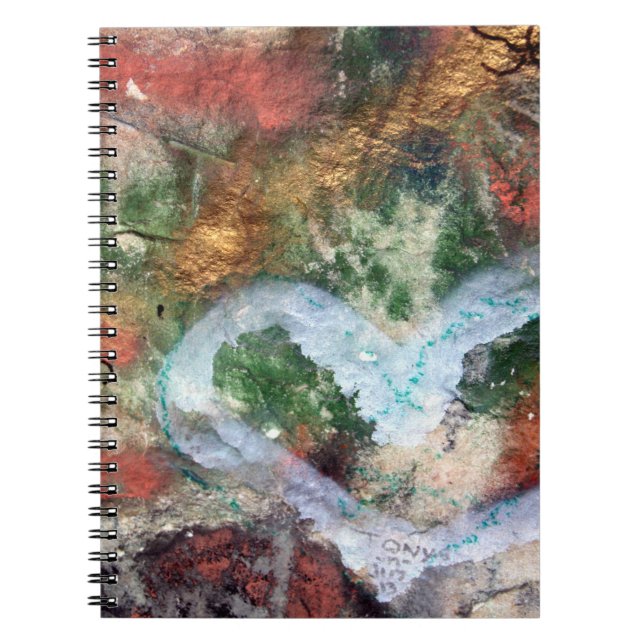 Journal de blanc de coeur de graffiti (Devant)