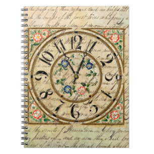 Journal de blocage vintage de l'écriture de poème