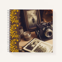 Journal de caméra vintage Notebook
