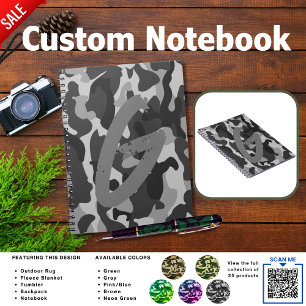 Journal de Camping AJOUTER INITIAL Camouflage En