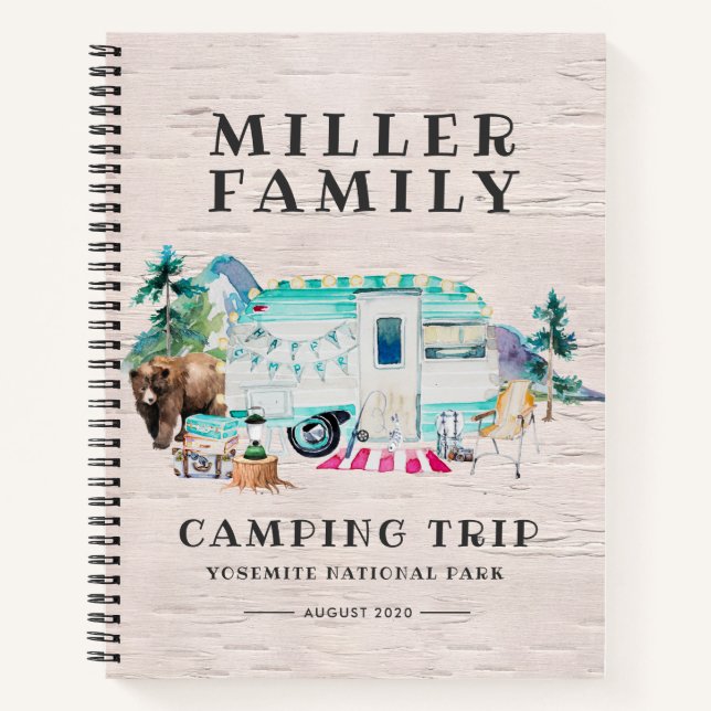 Journal de camping | Journal de voyage routier per (Devant)